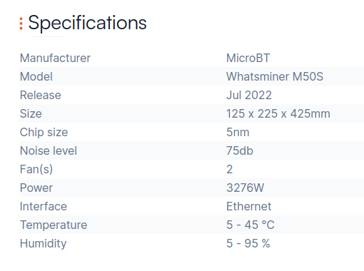 Whatsminer M50S image